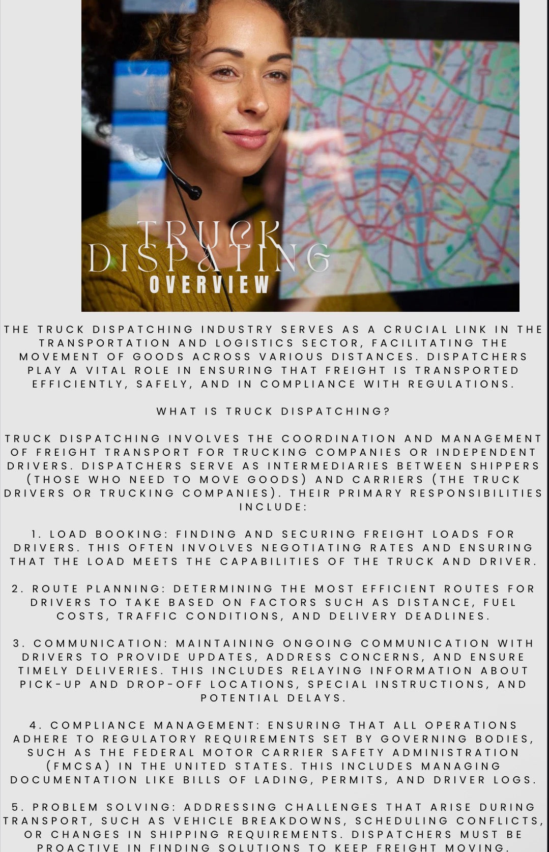 DFY “Truck Dispatching 101” Resellable E-Book