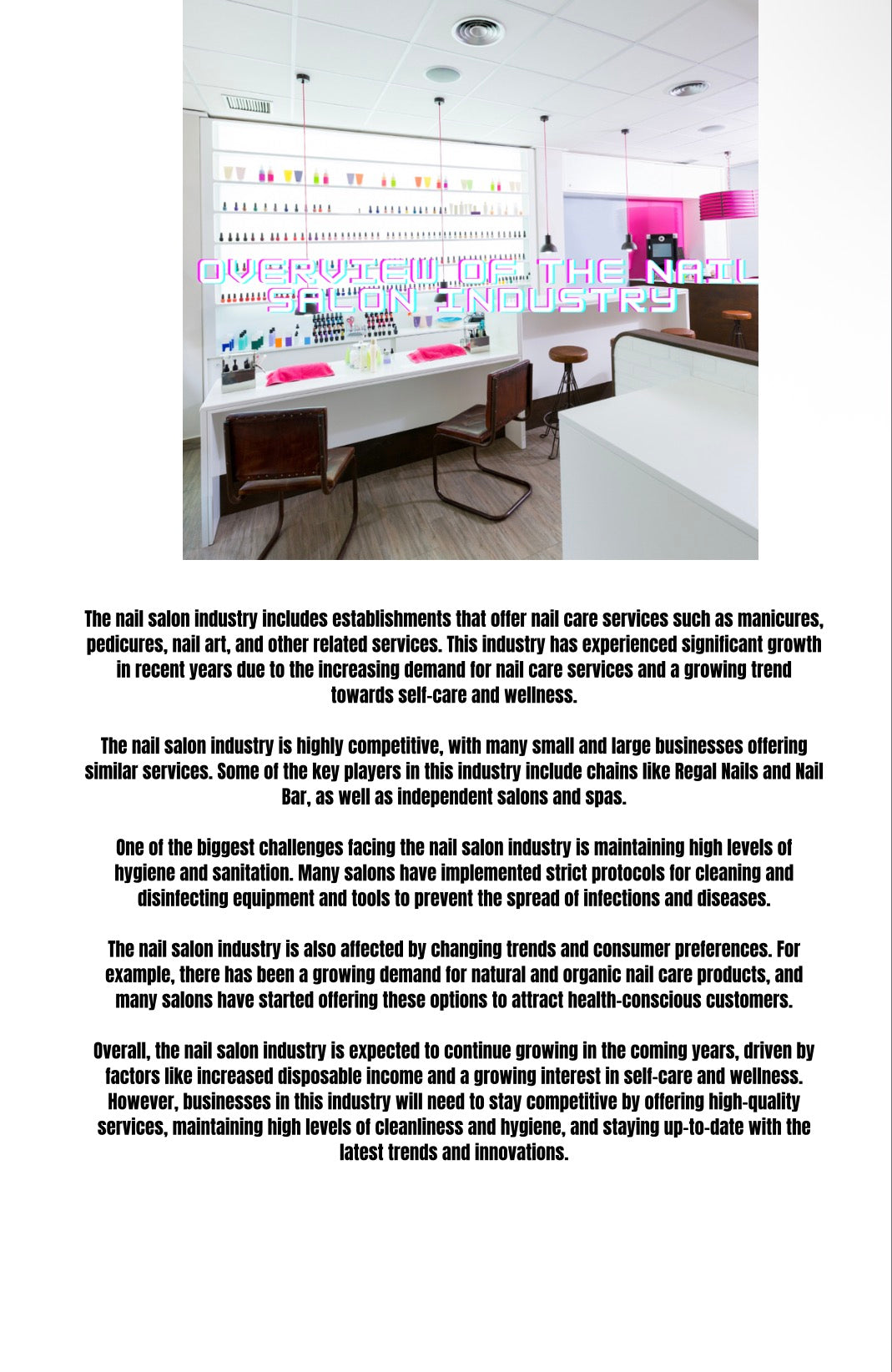 DFY “The Nail Salon Master Plan” Resellable E-Book