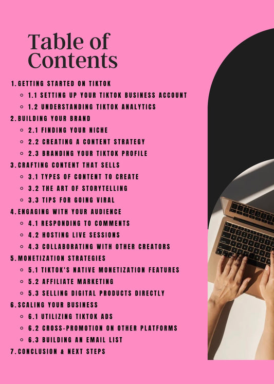 DFY “Launching Your Digital Product Business Using TikTok” Resellable E-Book