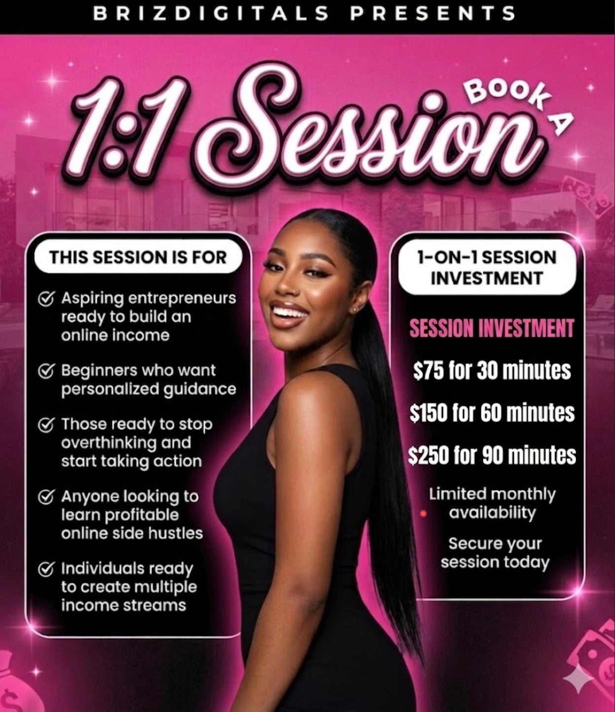 Book A 1 on 1 Session With Brianna