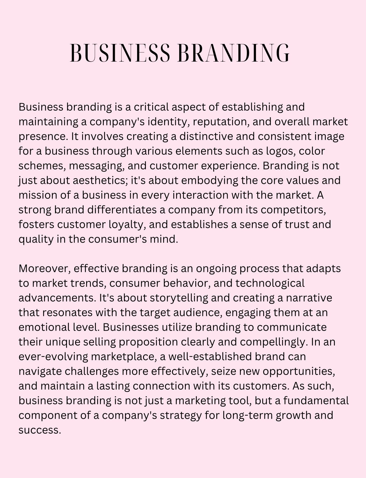 DFY “Ultimate Business Branding Planner” Resellable E-Book