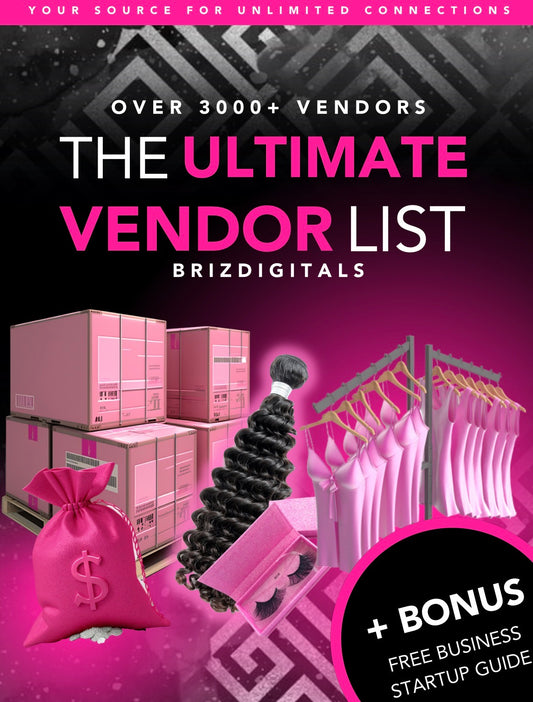 DFY “Ultimate Vendors List BUNDLE” Resellable E-Book