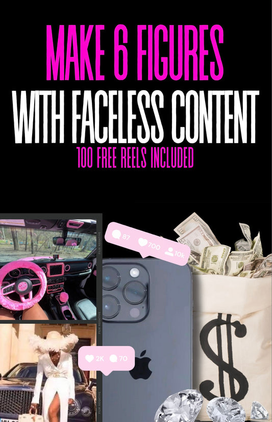 DFY “Make 6 Figures With Faceless Content” Resellable E-Book