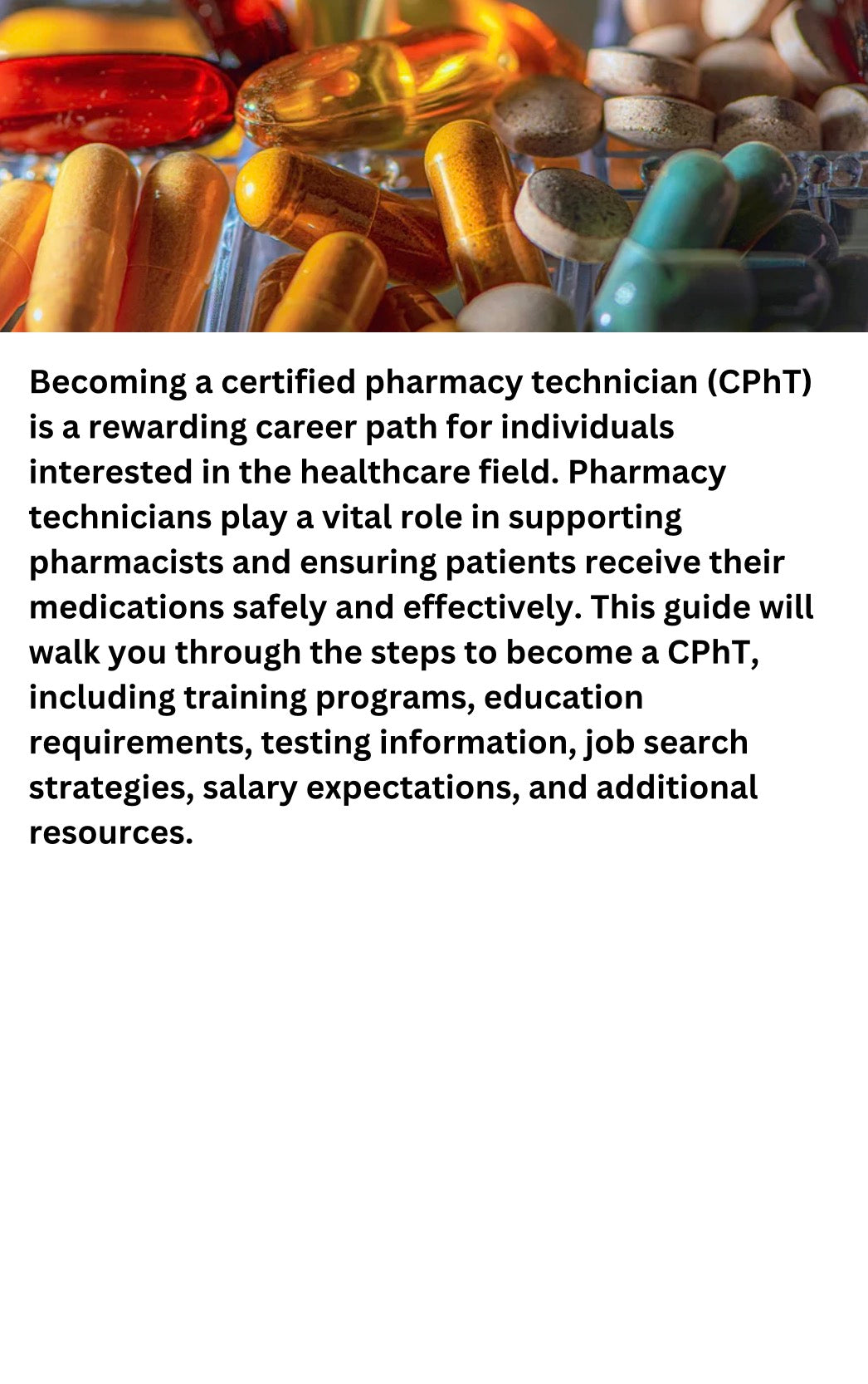DFY “Becoming A Pharmacy Tech Career Guide” Resellable E-Book