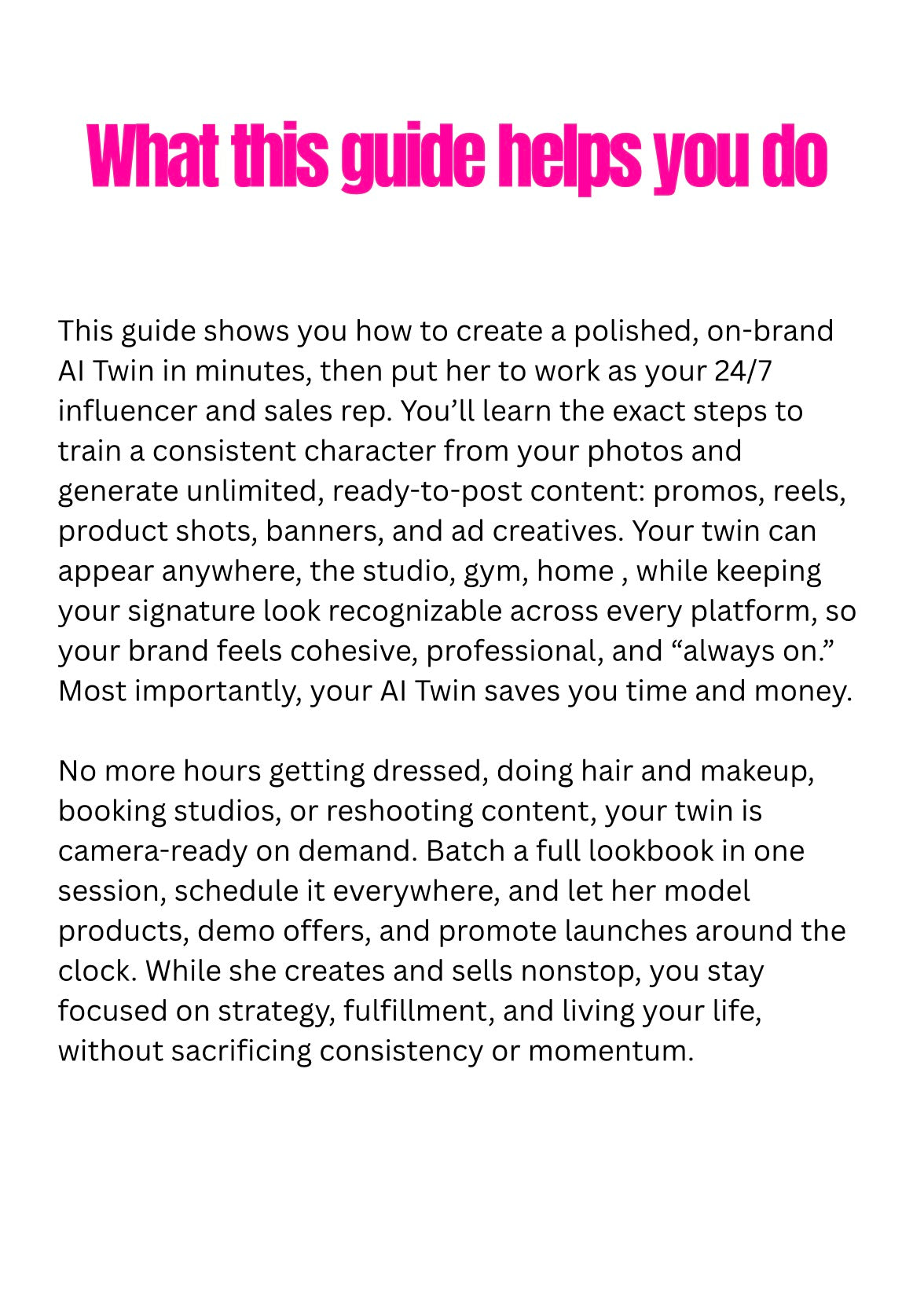 DFY “Create Your Own AI Twins” E-Book