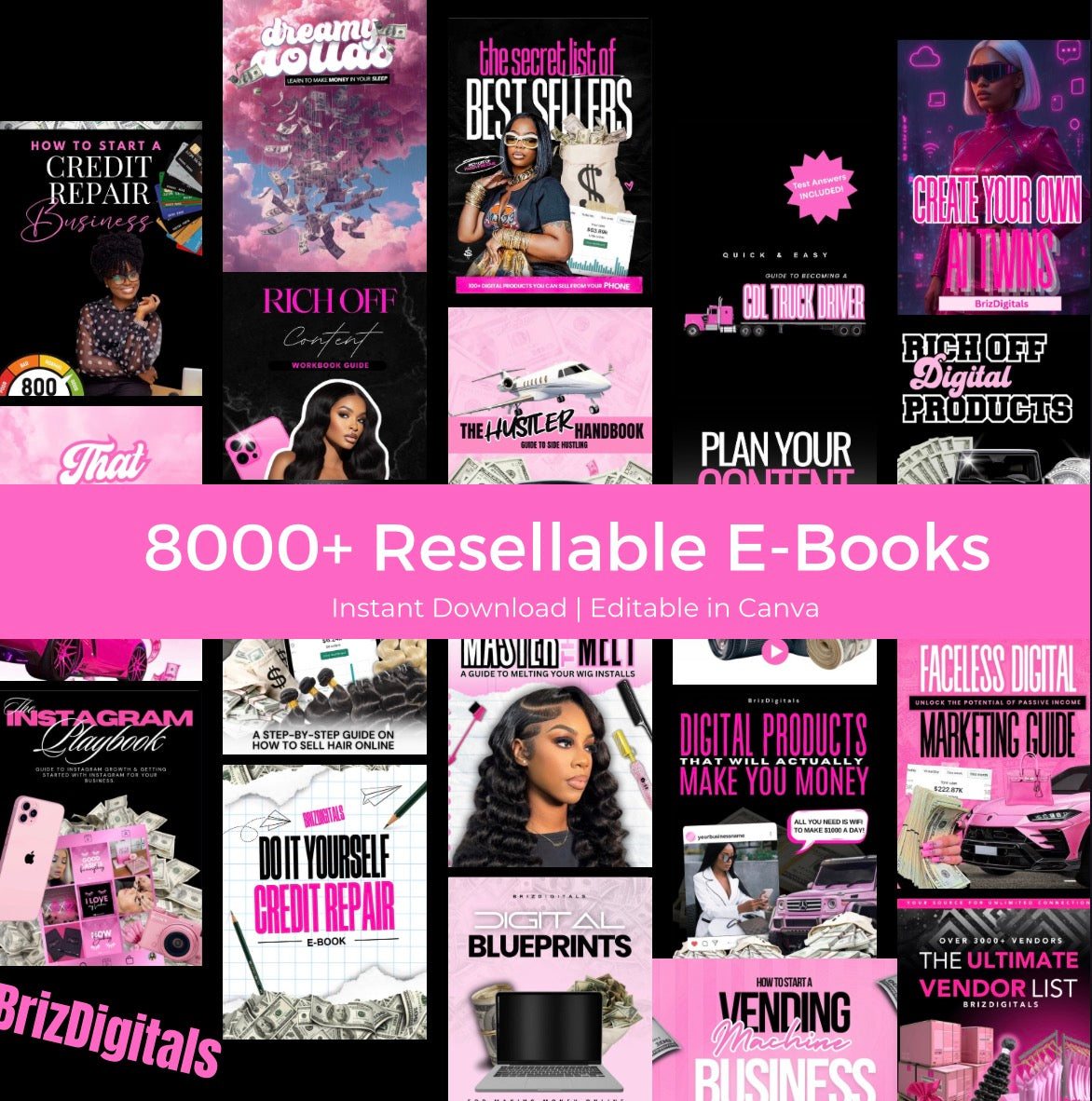 8000+ DFY Resellable E-Book BUNDLE