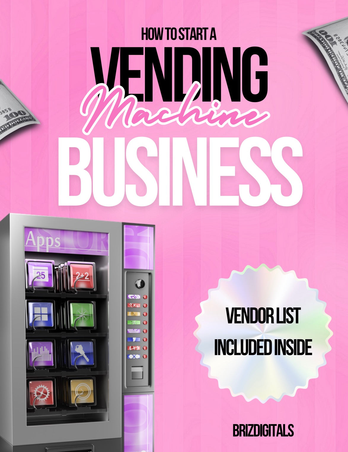 DFY “How To Start A Vending Machine Business” Resellable E-Book