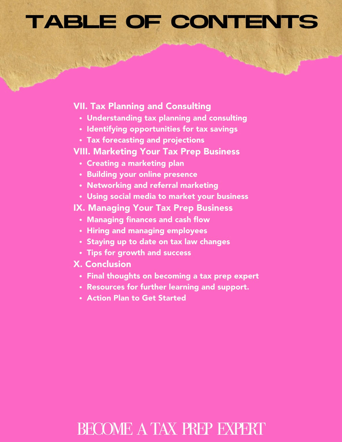 DFY “How To Become A Tax Preparer” Resellable E-Book