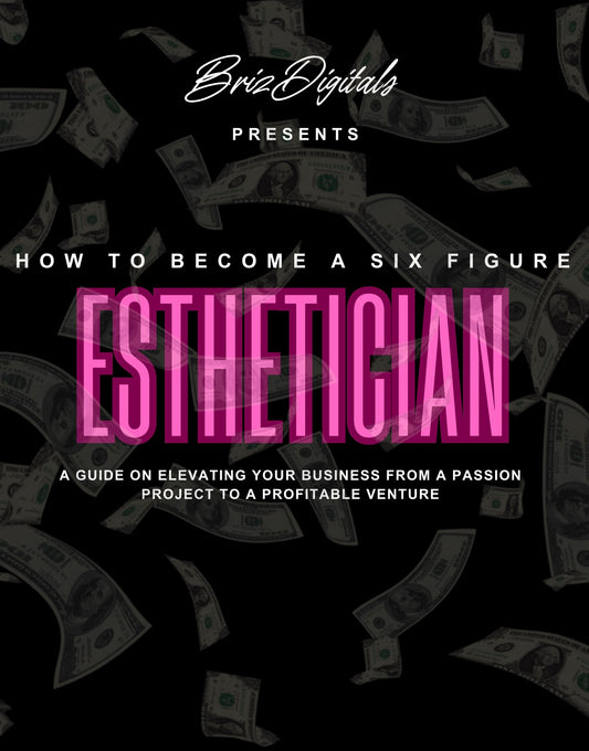 DFY “How To Become A 6 Figure Esthetician” Resellable E-Book