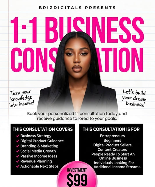 Book A 1:1 Business Consultation With Brianna